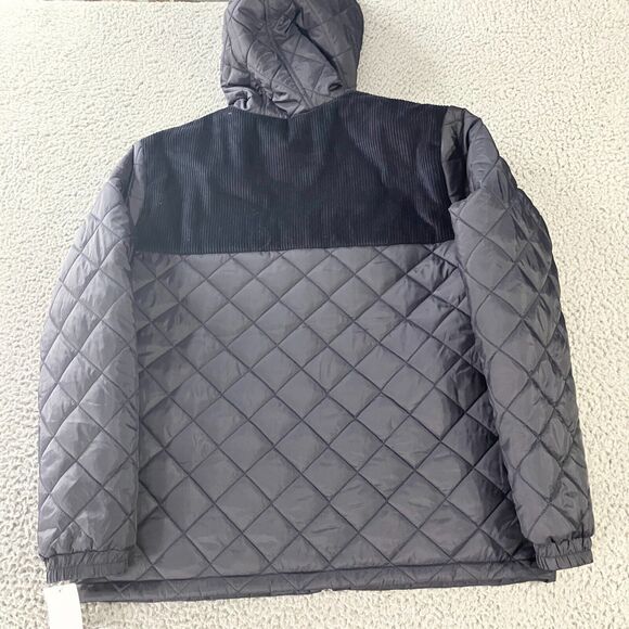 G III Chicago Bears Jacket Mens Large Blue‎ Full Zip Quilted Hooded Logo New - Picture 8 of 8